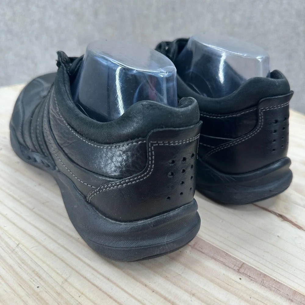 Clarks Clarks Wave Walk Mens 8M Black‎ Leather Lace Up Walking Shoes Sneakers